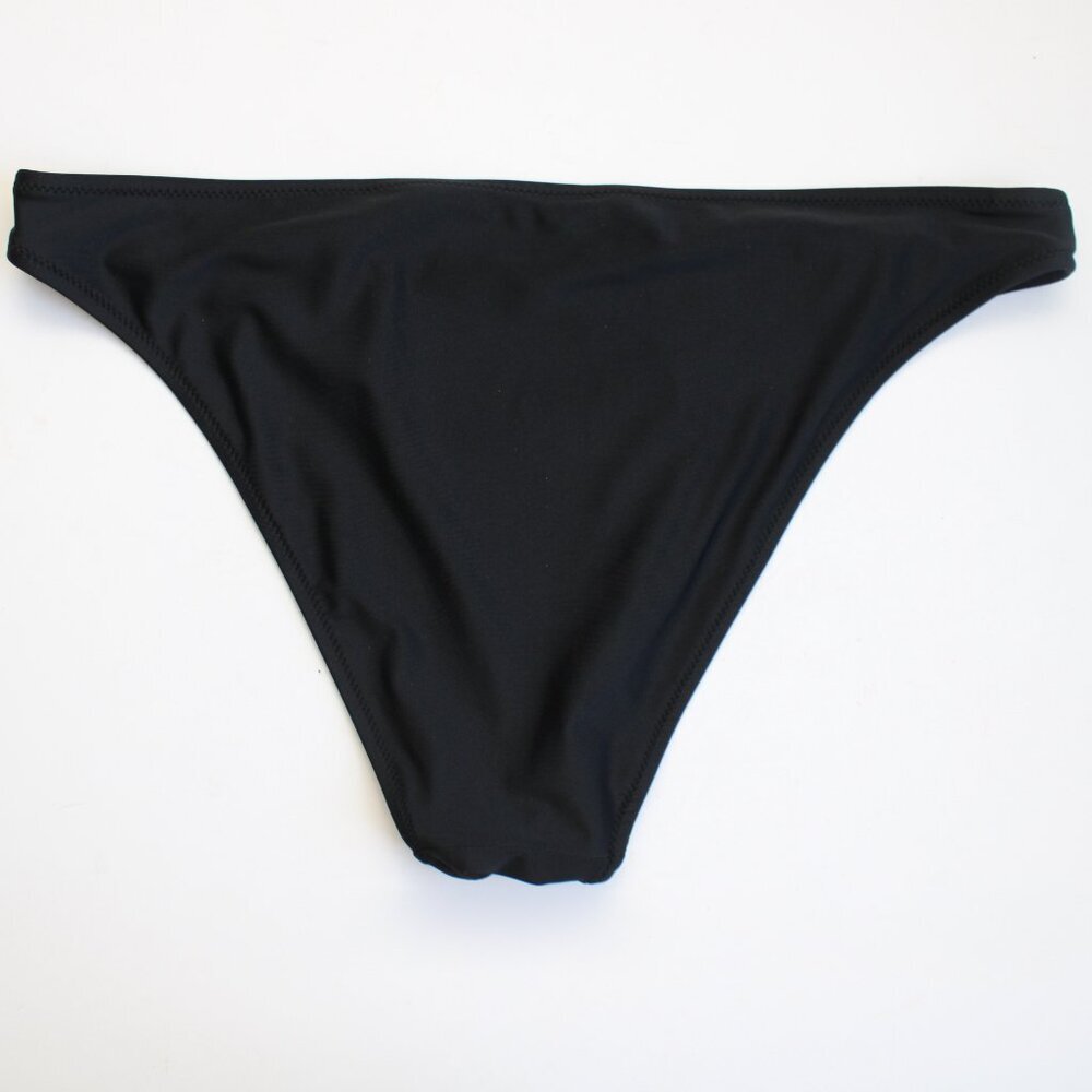 Aerie The OG Cheeky Swim Bikini Bottoms in True Black Size Large - Picture 3 of 9